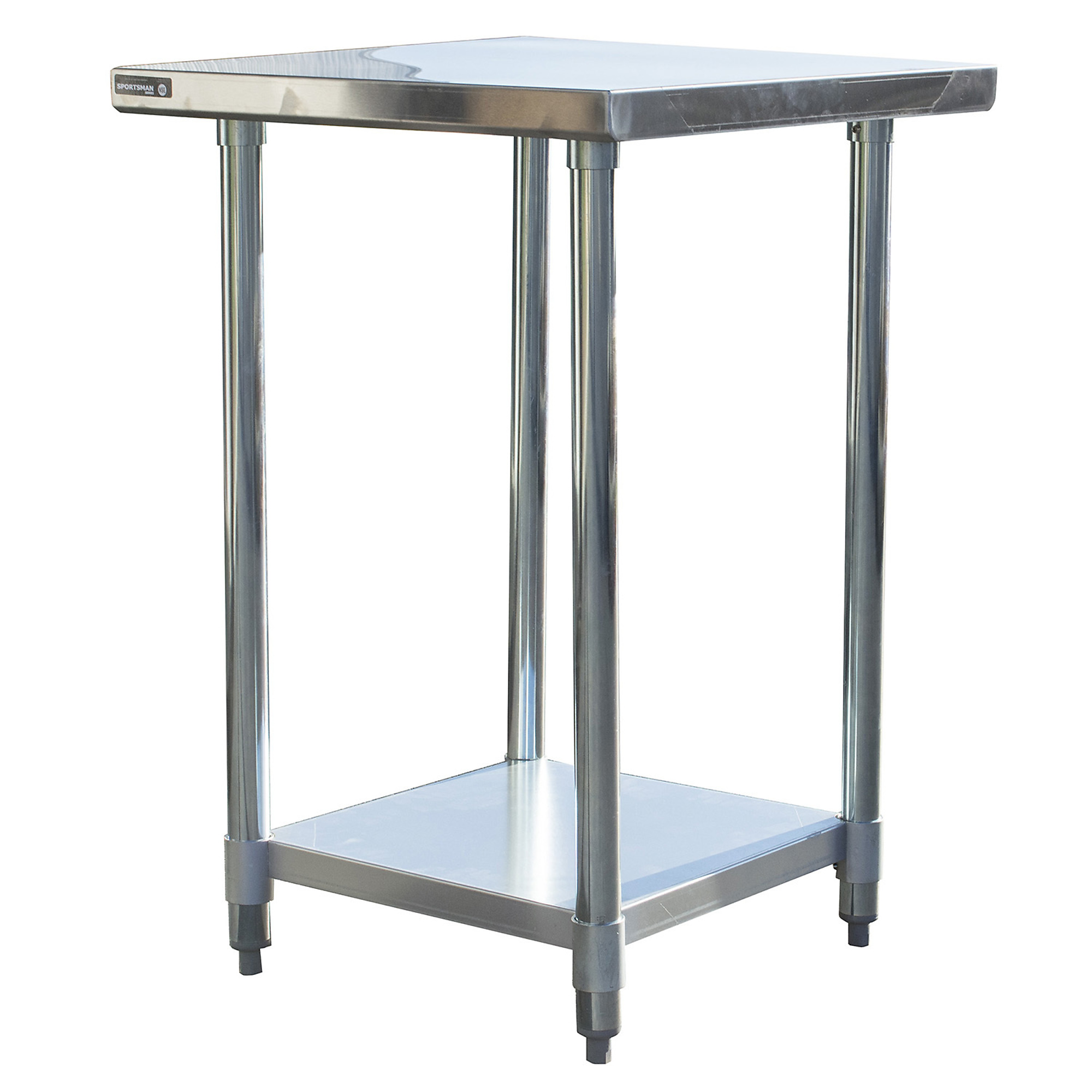 Sportsman Series, Stainless Steel Work Table 24 x 24in., Width 24 in, Height 24 in, Model# SSWTABLE24